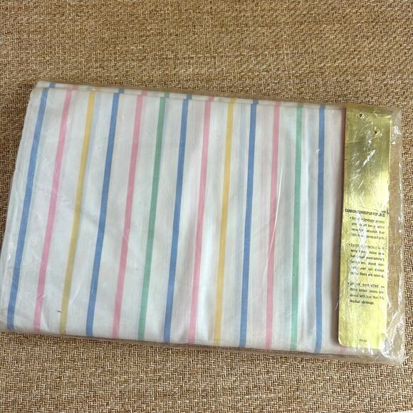 Vintage Cannon Combspun Percale Flat Sheet – New Old Stock, All‑Cotton, USA - Picture 5 of 6